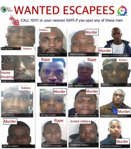 Sestien gevangenes ontsnap uit Johannesburg se tronk