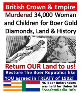 Britse Koningin en Boer Goud