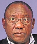 Ramaphosa die afwesige president - hy is deesdae pal in die straat of sal mens sê pal in die lug!