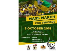 Wat ’n grap – ANC regime stook party ondersteuners op om teen hulself to protesteer