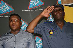Terug in 2009 Fikile Mbalula, adjunkminister van polisie, en Bheki Cele, nasionale polisiekommissaris
