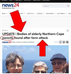 News24 lieg plaasmoorde