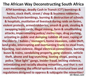 Gatvol met Suid-Afrika se dekonstruksie