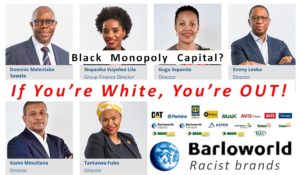 Barloworld rassistiese swart monopoliekapitaal